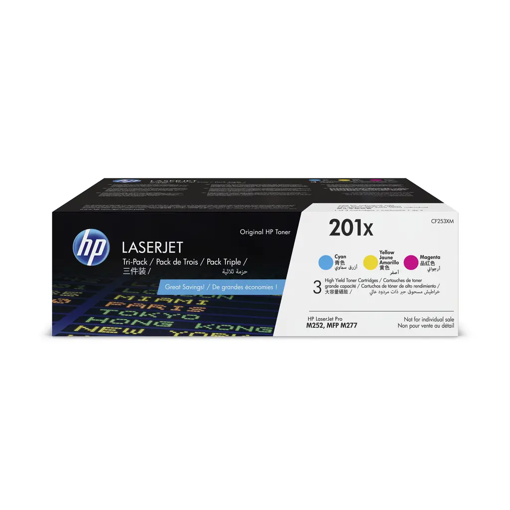 Toner HP CF401X + CF402X + CF403X = CF253XM Pak 3/1 original-2