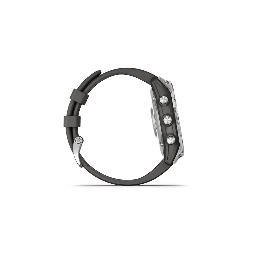 Pametna ura GARMIN Fenix 7 Srebrna z grafitno sivim pasom-4