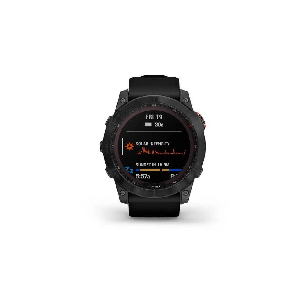 Pametna ura GARMIN Fenix 7X SOLAR temnosiva s črnim pasom-2