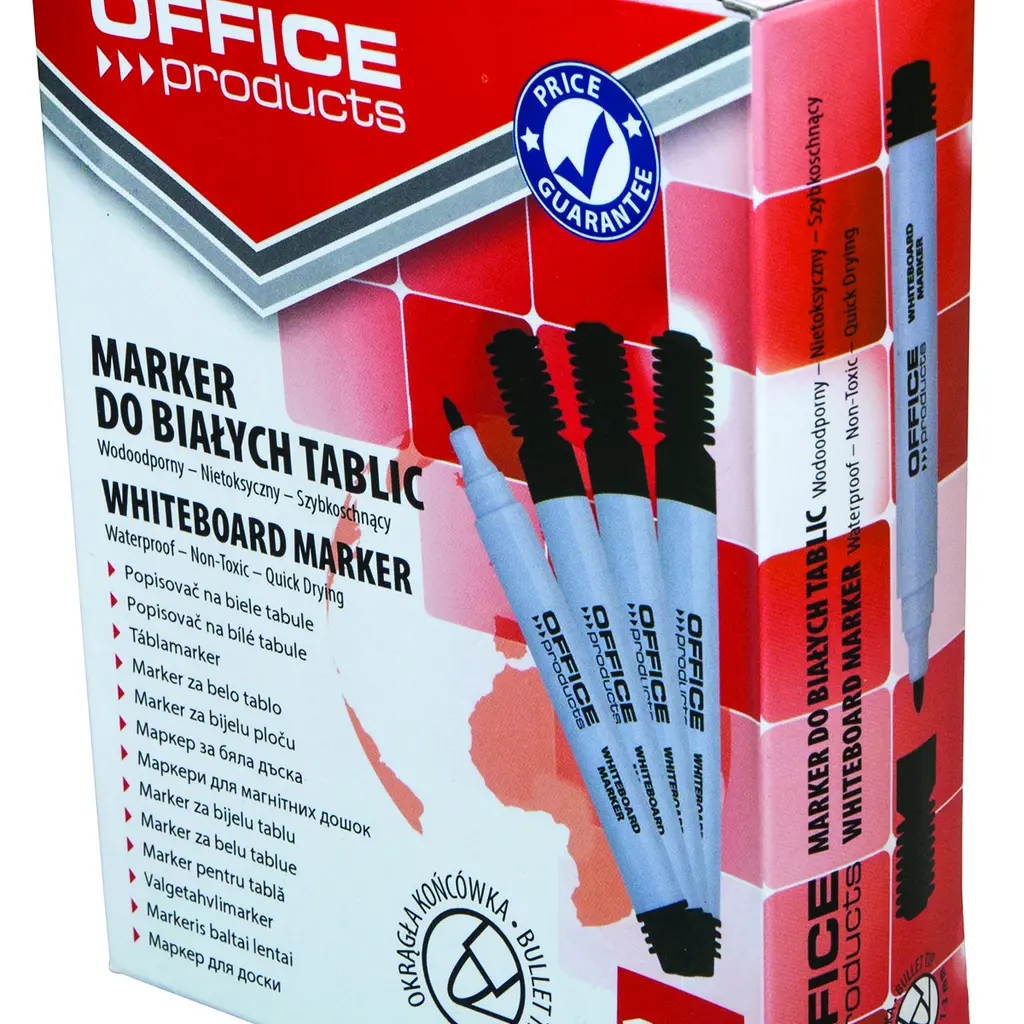 Marker za belo tablo 1-3mm Office products okrogla konica črn-1