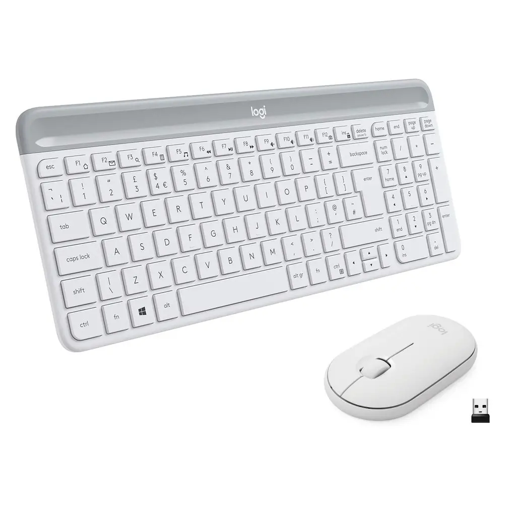 Tipkovnica LOGITECH MK470 Wireless Desktop (tipkovnica+miš) White-0