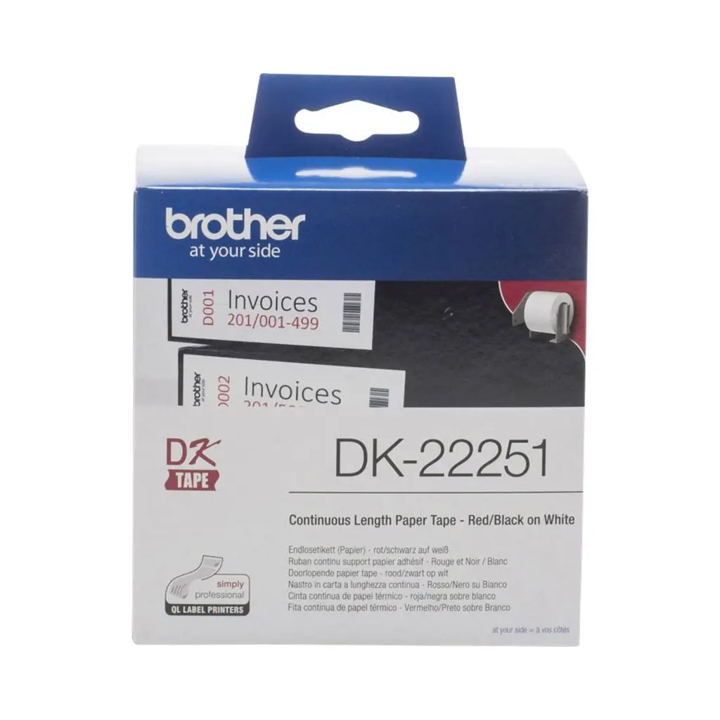 Trak BROTHER DK22251 neskončna papirnata nalepka 62mm x 15.24M-1