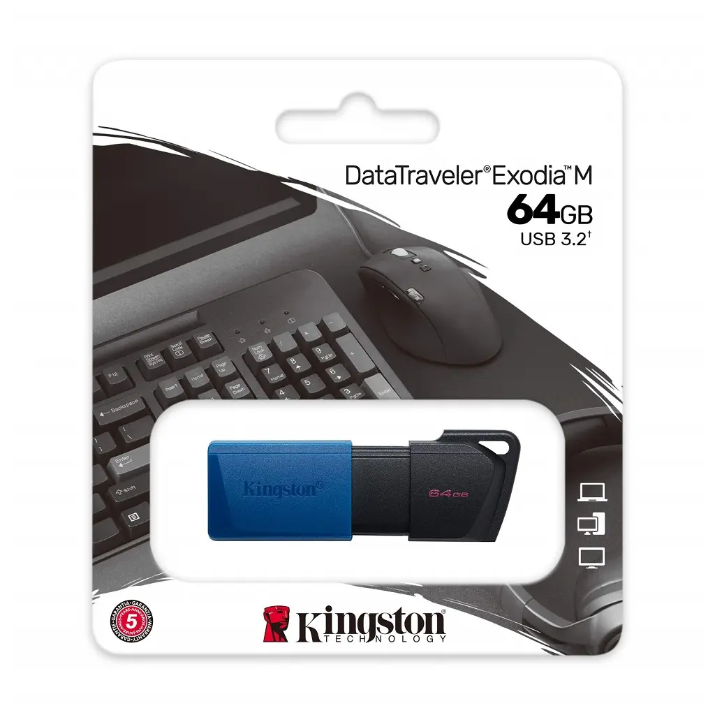 USB 3.2 Flash drive  64GB KINGSTON DataTraveler Exodia M-3