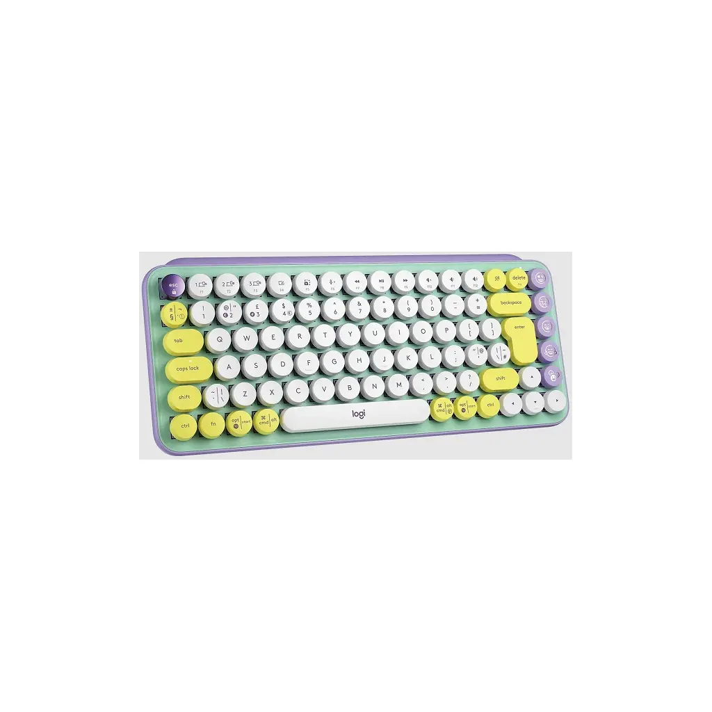 Tipkovnica LOGITECH POP Keys Mechanical w/ emoji key - Daydream Mint-2