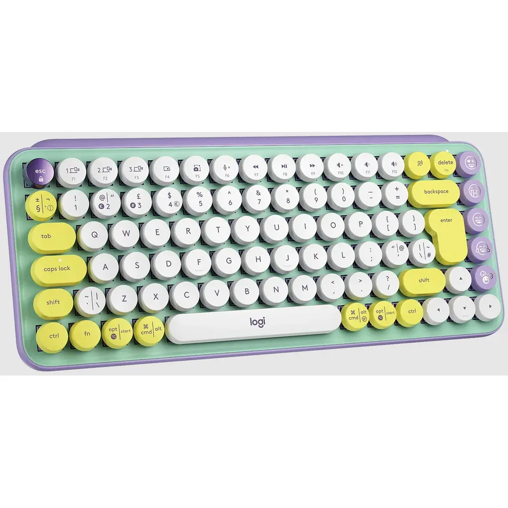 Tipkovnica LOGITECH POP Keys Mechanical w/ emoji key - Daydream Mint-1