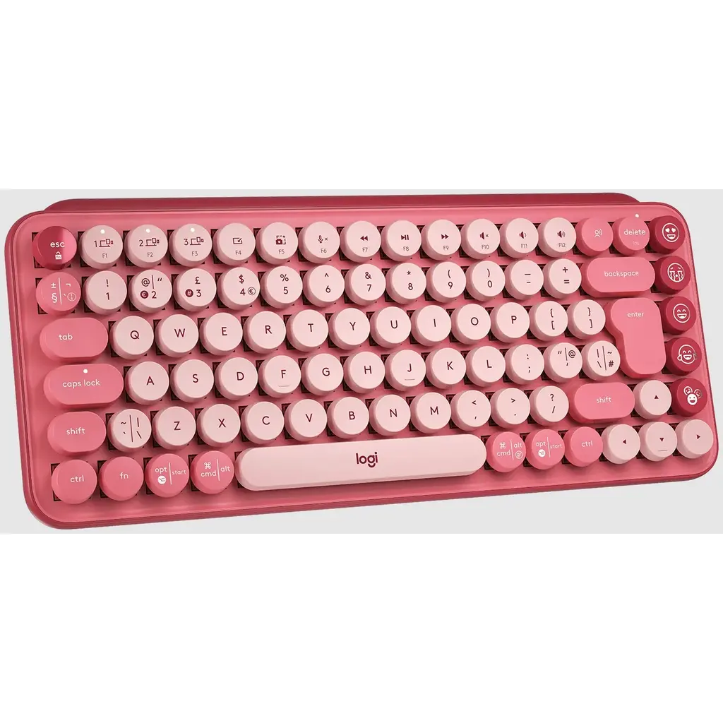 Tipkovnica LOGITECH POP Keys Mechanical w/ emoji key - Heartbreaker Rose-1