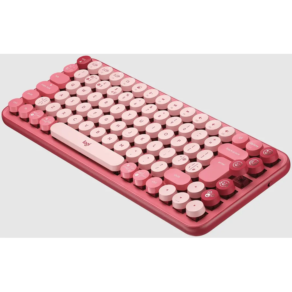 Tipkovnica LOGITECH POP Keys Mechanical w/ emoji key - Heartbreaker Rose-3