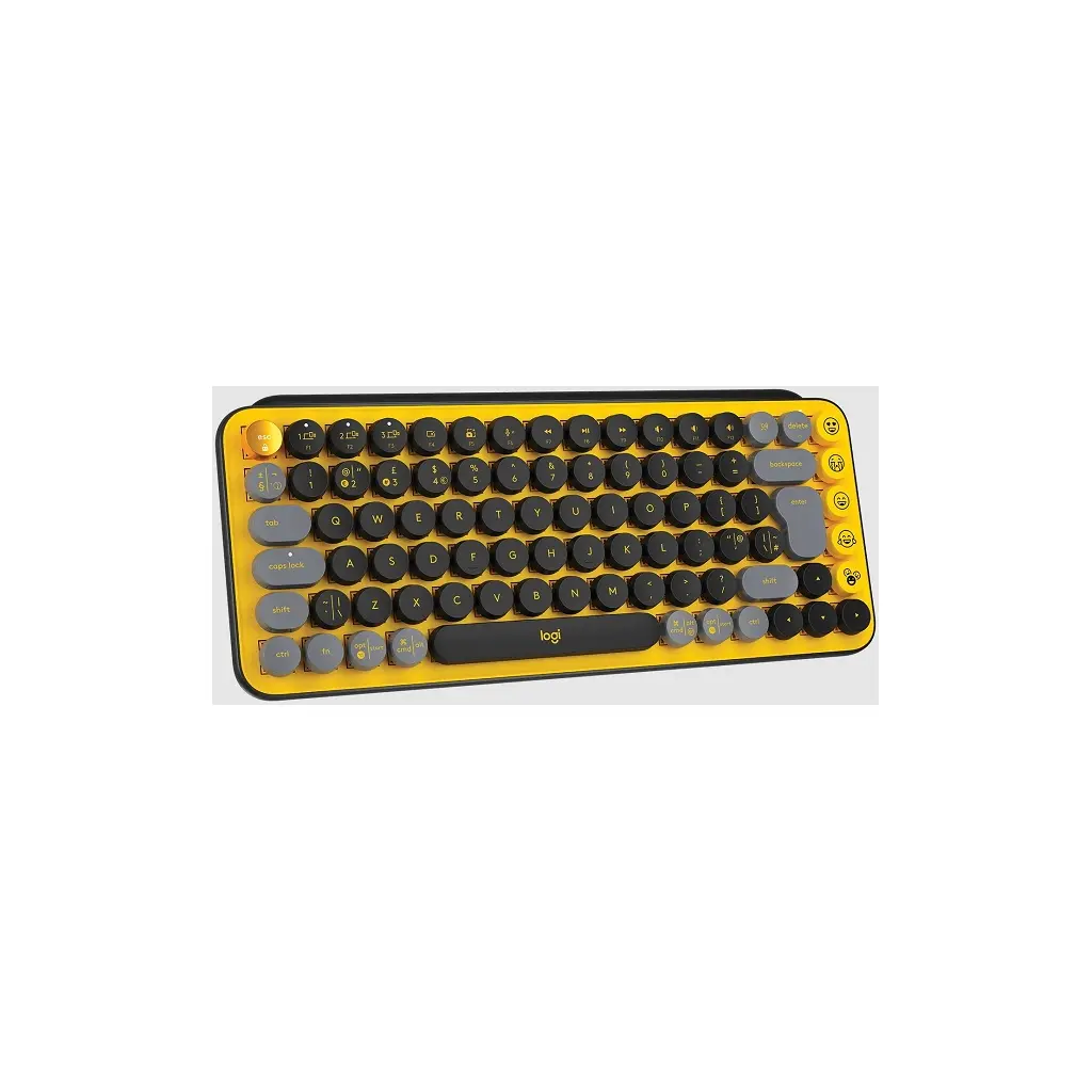 Tipkovnica LOGITECH POP Keys Mechanical w/ emoji key - Blast Yellow-2