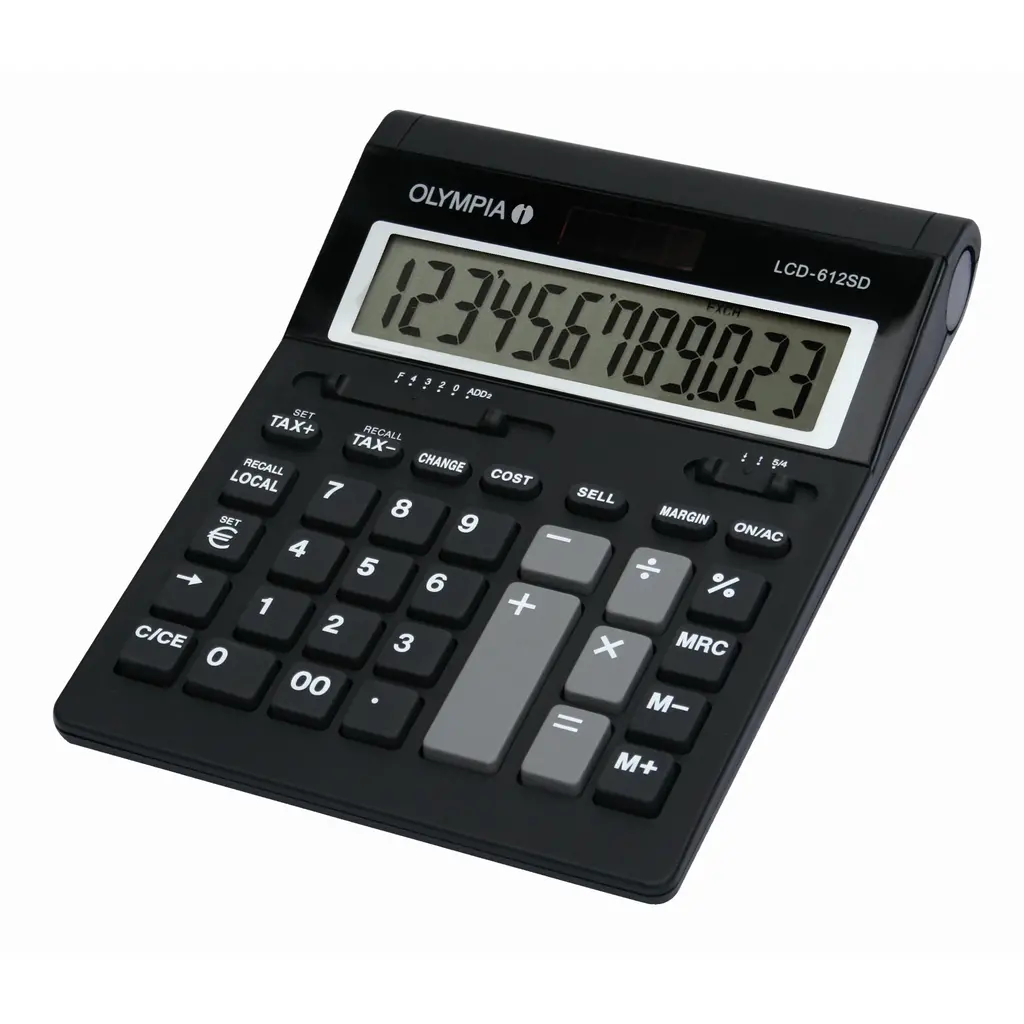 Kalkulator komercialni 12 mestni Olympia LCD612 SD Euro Exchange calculatio-0