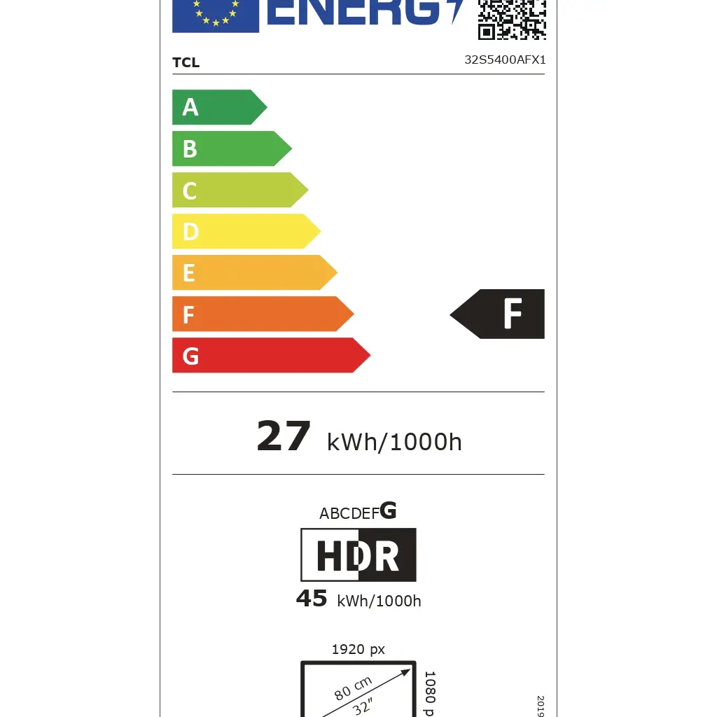 TV TCL 32S5400AF, LED, 32", 81cm, FHD, Android-9