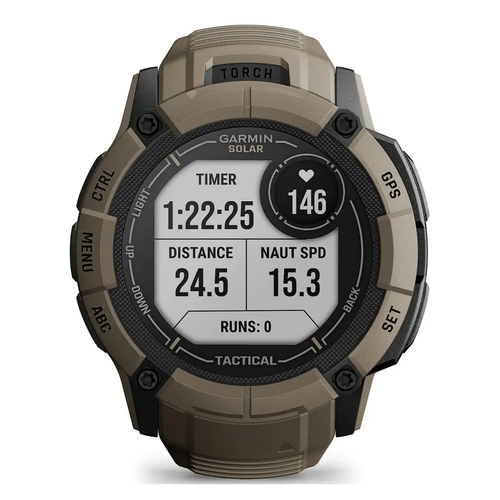 Pametna ura GARMIN Instinct 2X SOLAR Tactical Edition Coyote Tan - 010-02805-02-1