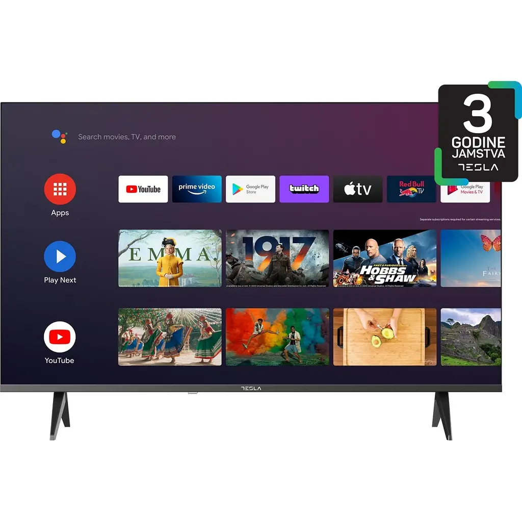 TV TESLA 43E635BFS, LED, 43", 109cm, FHD, Android-6