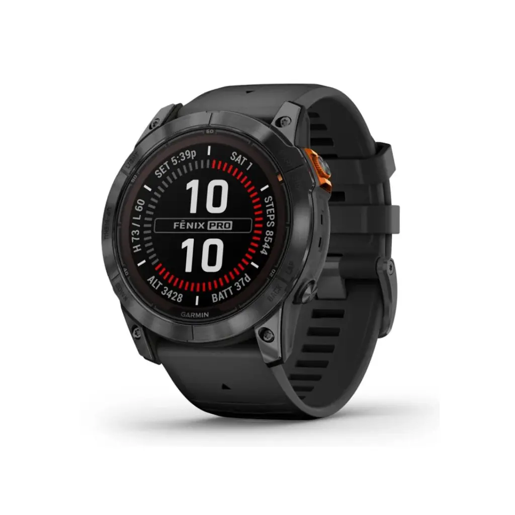 Pametna ura GARMIN Fenix 7X Pro Solar Temno siva s črnim pasom - 010-02778-01-0