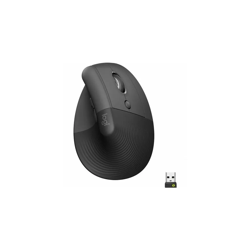 Miška LOGITECH Lift RIGHT Bluetooth Vertical Ergonomic Graphite/Black-1