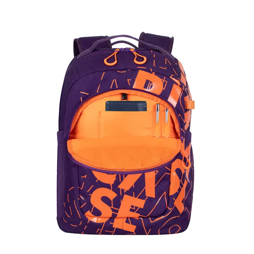 Torba RIVACASE ruksak za notebook 15.6" Heide 5430 violet/orange Urban backpack-4