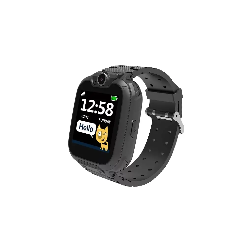 Smart watch CANYON Tony KW-31 Kids 1.54" colorfull screen, črn - CNE-KW31BB-2