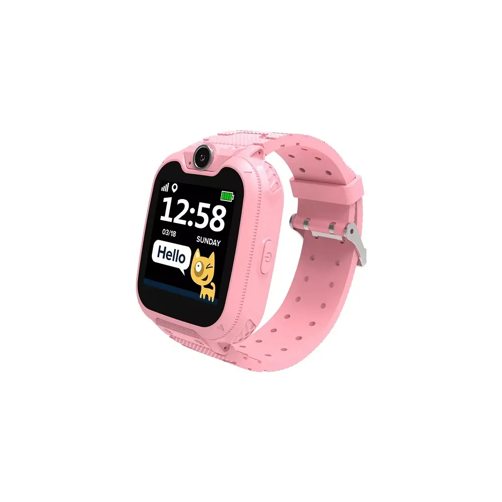 Smart watch CANYON Tony KW-31 Kids 1.54" colorfull screen, roza - CNE-KW31RR-2