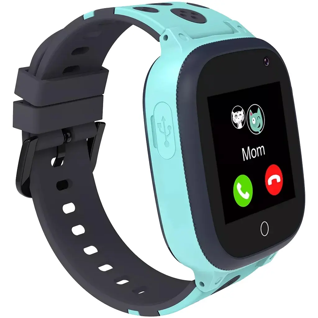 Smart watch CANYON Sandy KW-34 Kids 1.44" colorfull screen, tirkizno modra- CNE-KW34BL-1