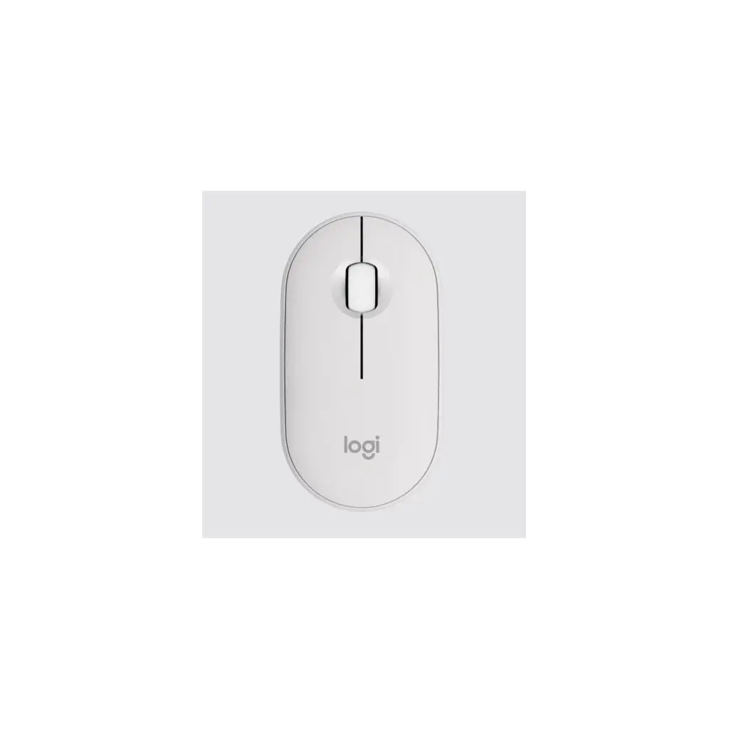 Miška LOGITECH M350s Pebble Mouse 2 Bluetooth - Tonal White-1