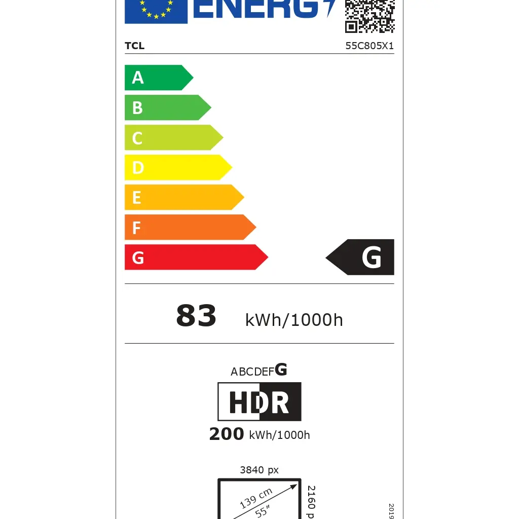 TV TCL 55C805, Mini-LED, QLED, 55", 140cm, UHD, Google TV-8