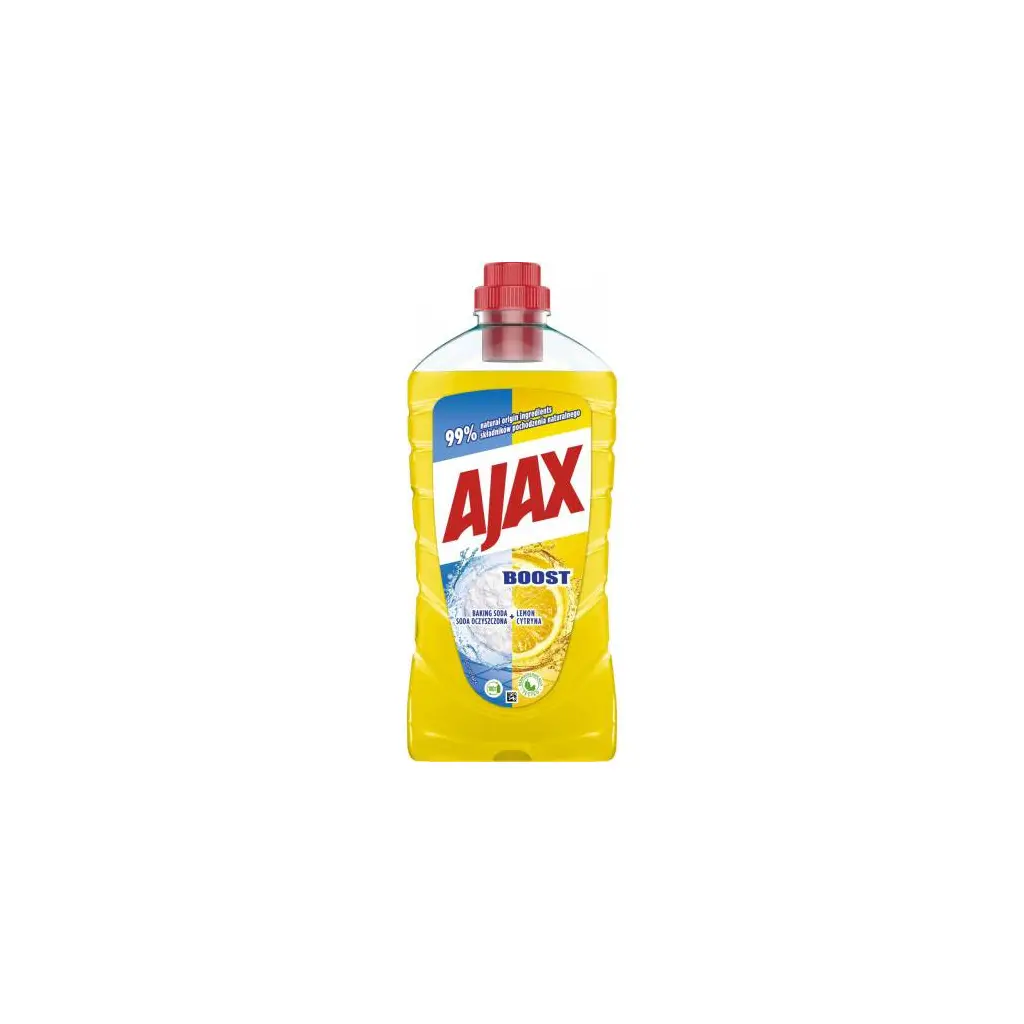 Sredstvo za čiščenje tal univerzalno 1000ml Ajax Boost baking soda Lemon-1