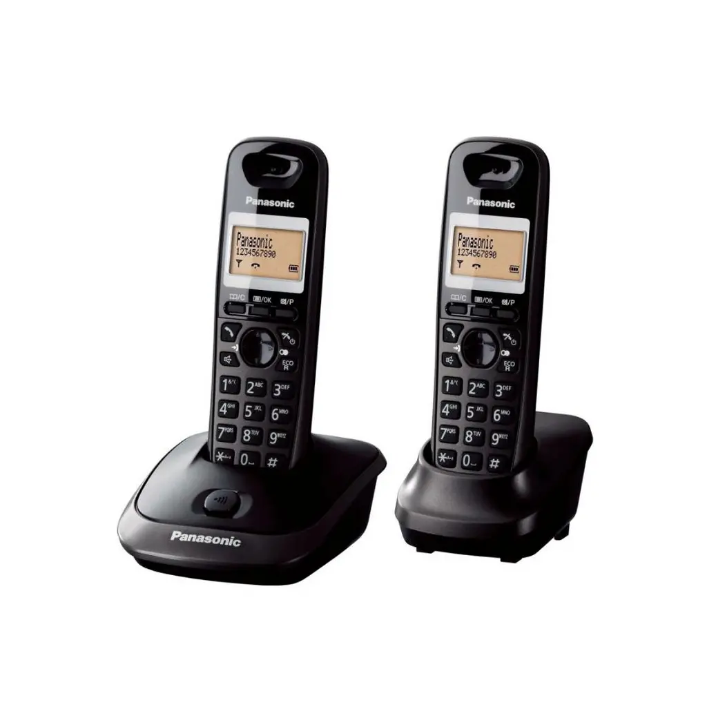 Telefon PANASONIC KX-TG2512FXT bežični - dvije slušalice-0