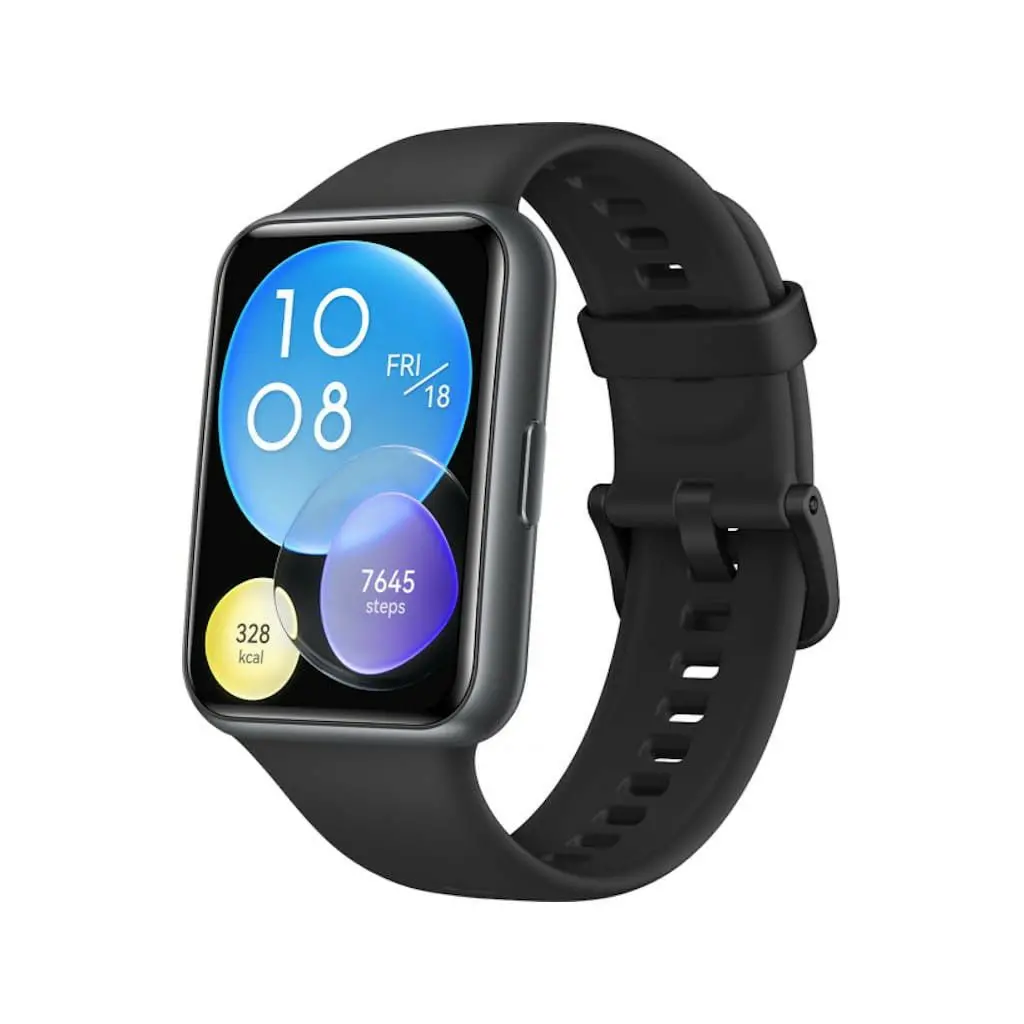 Smart watch HUAWEI Fit 2 Deep Tarnish, Midnight Black Silicone Strap (Yoda-B09S)-0