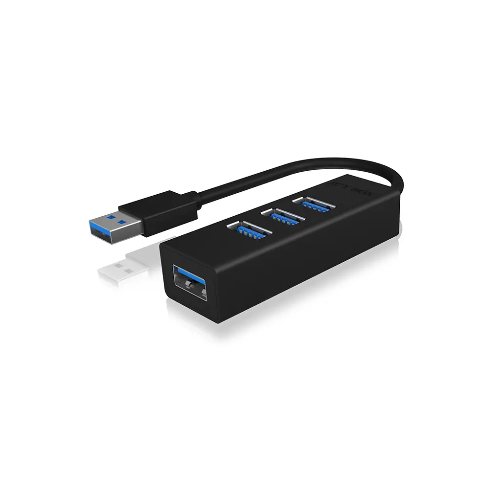 USB HUB 3.0 SBOX IB-HUB1419-U3 eksterni 4 porta crni-1