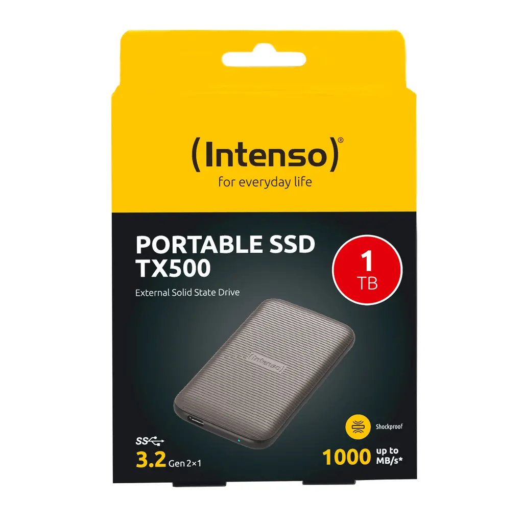 SSD eksterni 1TB USB3.2 G2 Type-C INTENSO TX500-0