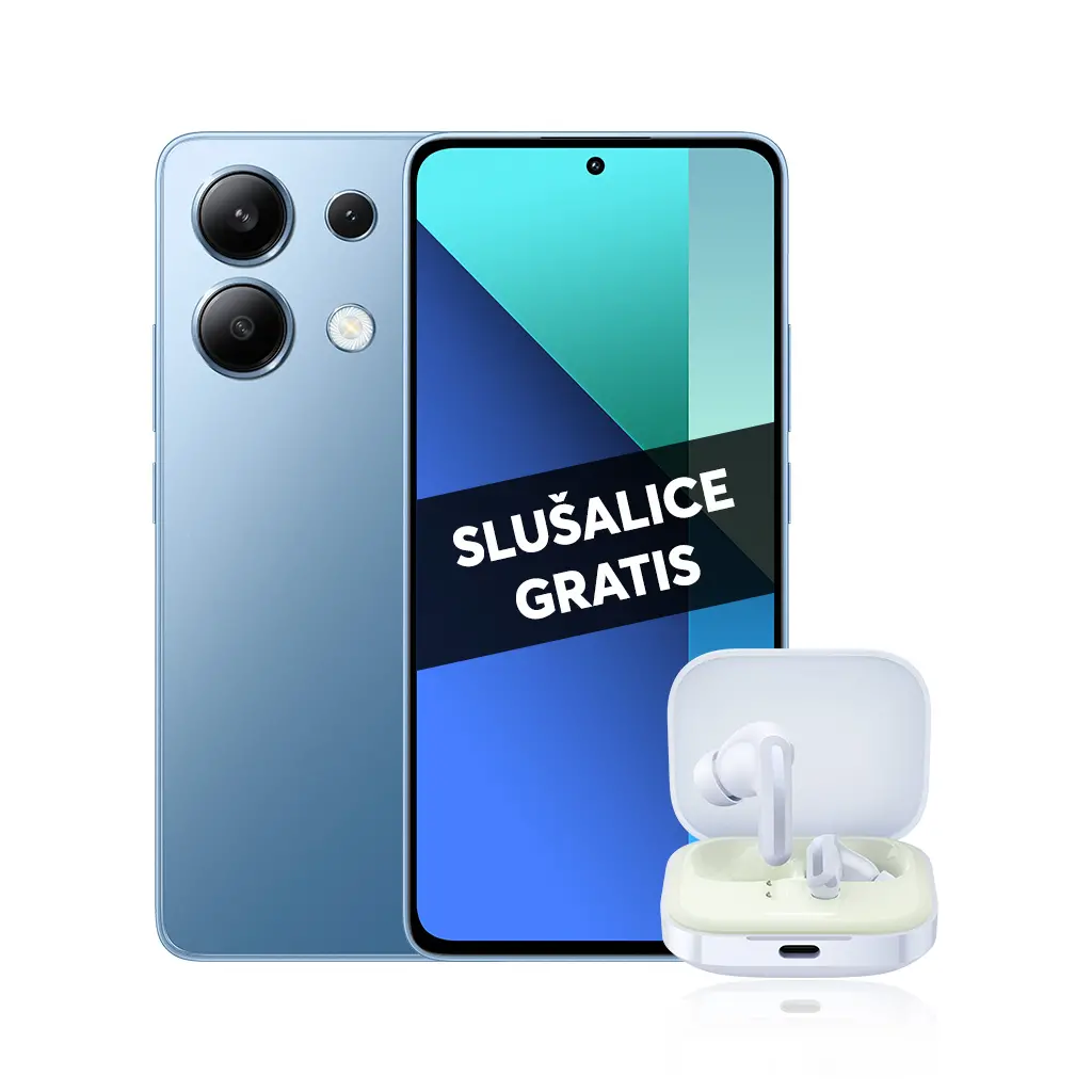 Mobitel XIAOMI Redmi Note 13 8GB 256GB - Ice Blue + GRATIS Redmi Buds 5-6