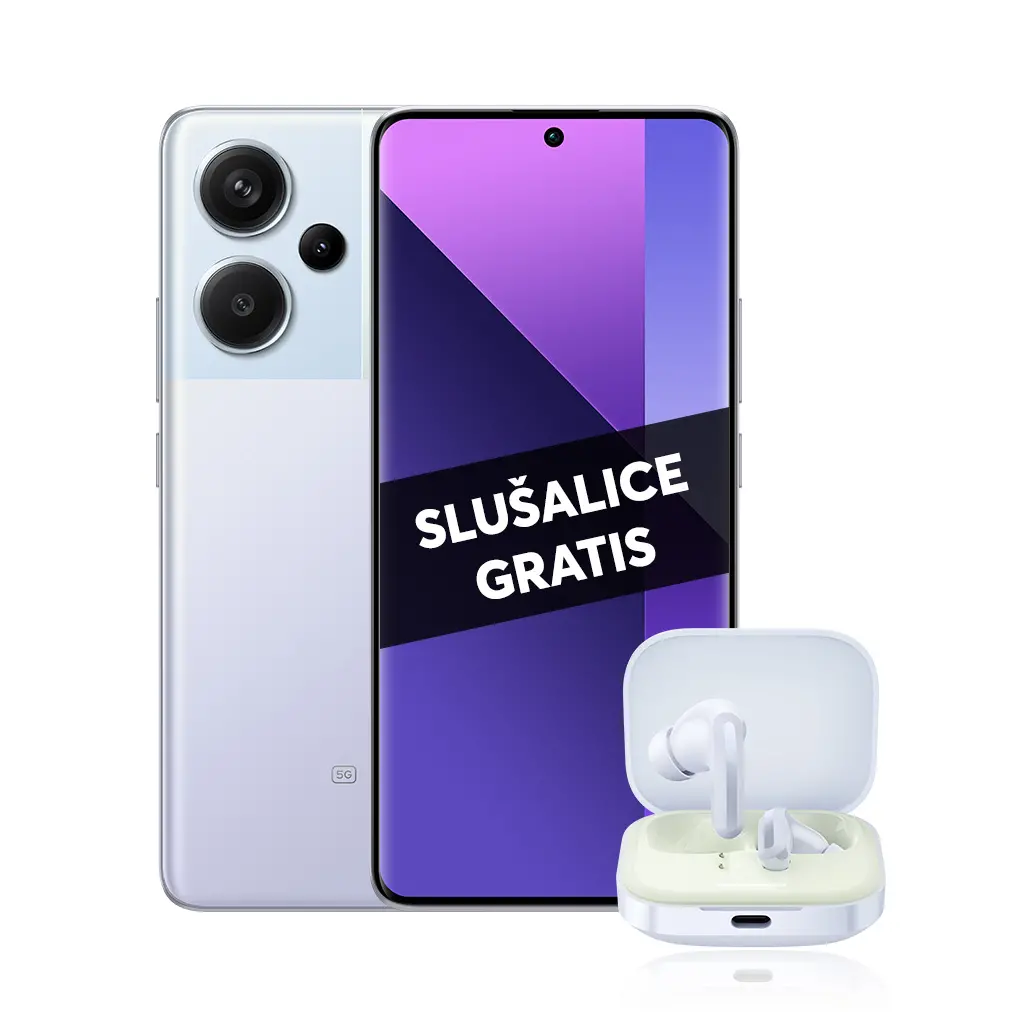 Mobitel XIAOMI Redmi Note 13 PRO+ 5G 8GB 256GB - Purple + GRATIS Redmi Buds 5-5