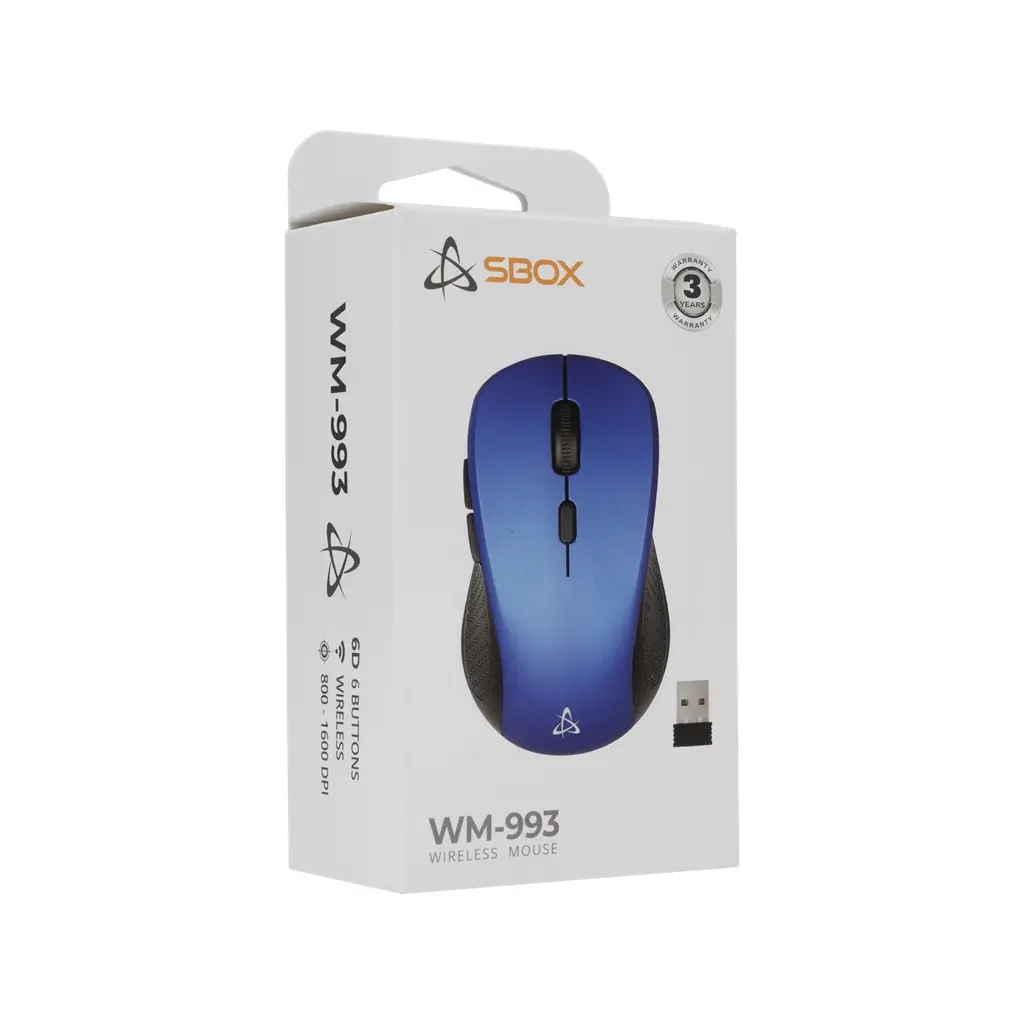 Miška SBOX optična WM-993 Wireless - modra-3