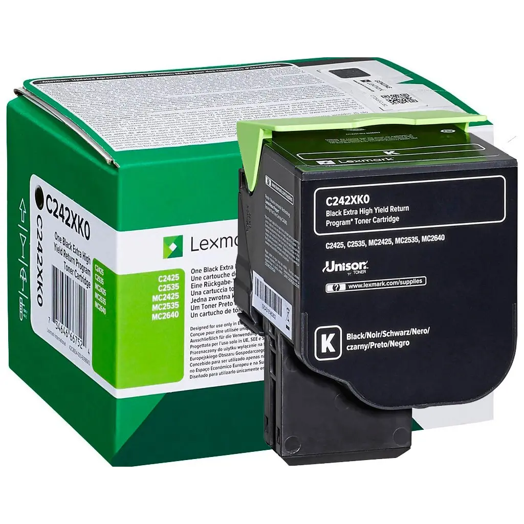 Toner LEXMARK C/MC2425/ 2535/ MC2640 Black original-1