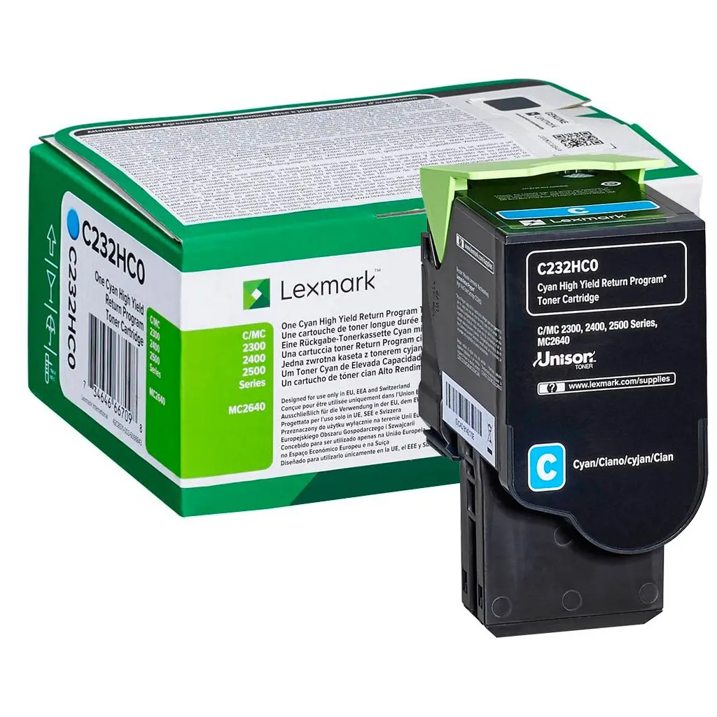 Toner LEXMARK C/MC2325/2425/2535/MC2640 C232HC0 Cyan original-1