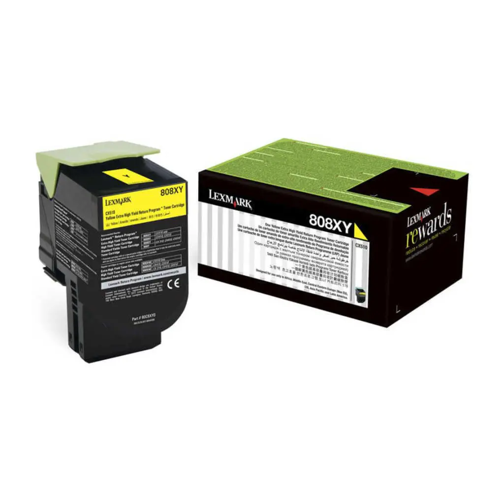 Toner LEXMARK CX510 Yellow 808XK original-1